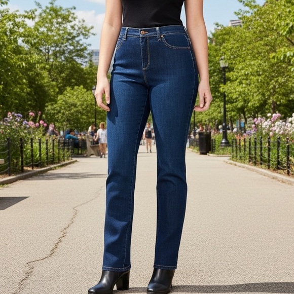 Gloria Vanderbilt Denim - Gloria Vanderbilt Amanda Tapered Leg High-Rise Jeans (BR666)